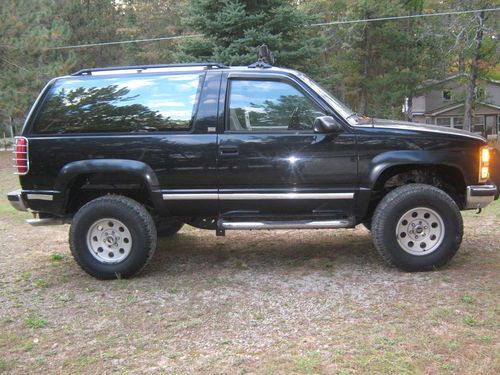 92 black full size blazer with silverado package and lifted. no rust