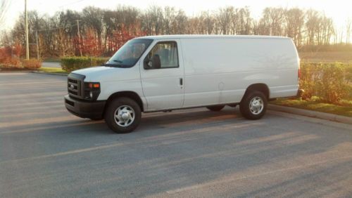2010 ford e-350 super duty  extended cargo van  6.0l turbo diesel no reserve
