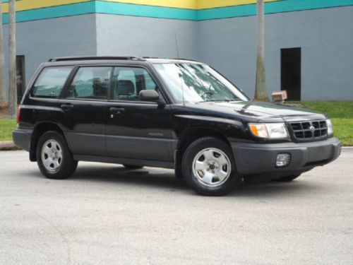 Forester l rare 5 speed manual black over gray