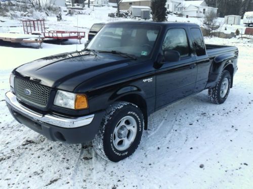 No reserve 2001 ford ranger 4x4  xlt extended cab pickup 4-door 3.0l repairable