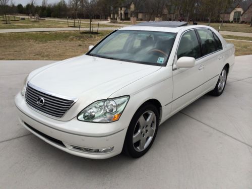 Pearl white ls430, gray leather, michelin tires, heated &amp; cooled seats