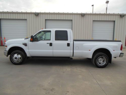 2008 ford f-350 super duty lariat crew cab 4x4 6.4 diesel dually leather loaded
