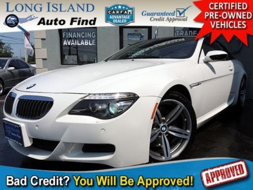 Clean leather luxury power convertible white m cruise v10 smg