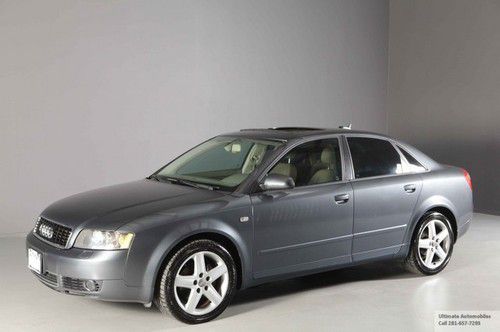 2005 audi a4 1.8t quattro awd sunroof heated seats leather auto xenons clean !