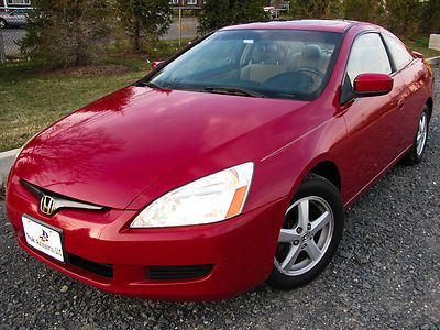 133k miles 1-owner red coupe 34mpg moonroof cd changer cruise red camry civic