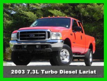 2003 ford f350 lariat extended cab short bed truck 4x4 7.3l powerstroke diesel