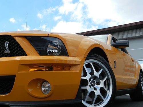 Ford shelby gt500 grabber orange super rare car only 1,300 miles showroom new