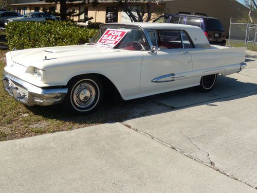 1959 ford thunderbird -2 owner california car-runs well,restore as you enjoy