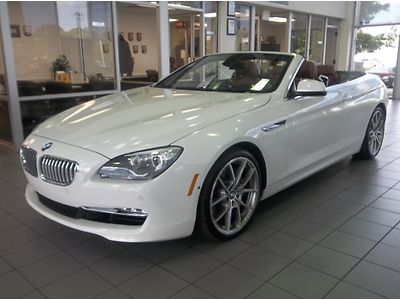 12 bmw 650 convertible only 18k mls! loaded, navigation, white, sport, ask 4 tc