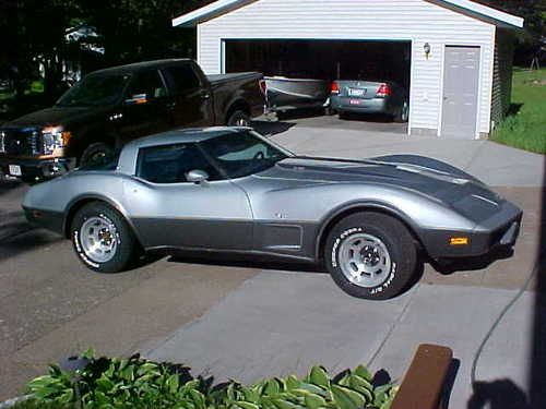 1978 corvette coupe- silver anniversary model