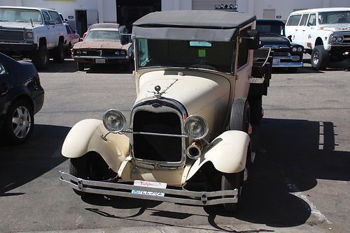 1929 ford model a pick up truck street rod hot rat a-bone phone cab chevy engine