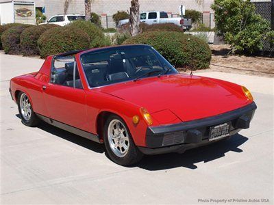 1973 porsche 914 2.0 red/black, 2 owner, no rust, drives great,