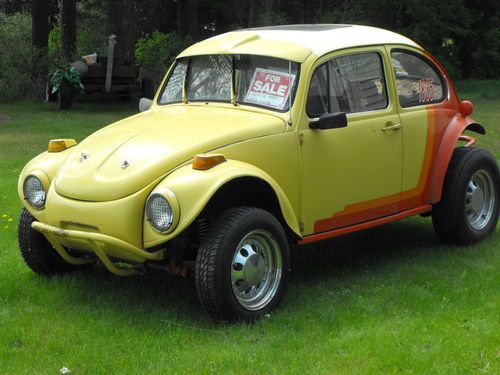 1972 vw beetle bug baha convertion/ brand new 1835 cc motor/dual weber 44 carbs,