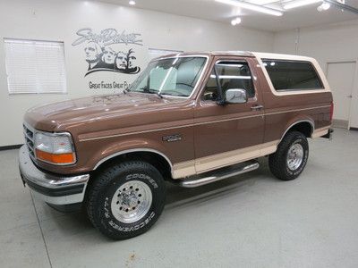 1993 ford bronco 4x4 "eddie bauer" solid survivor! looks, runs and drives great!