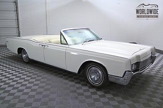 1966 lincoln continental convertible! triple white! suicide doors! restored! v8!