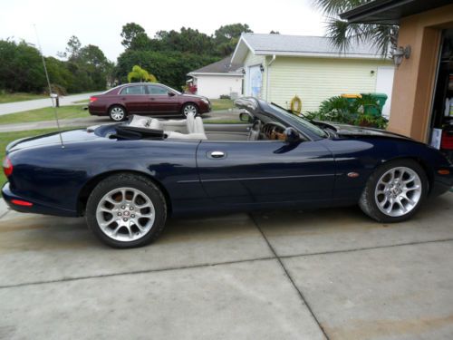 2000 jag xkr supercharged convertible has fla. cd title