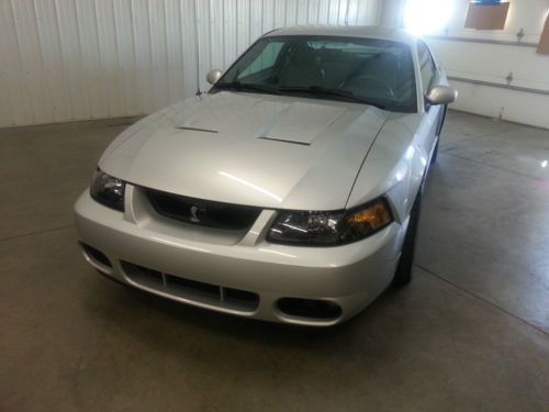 2003 mustang cobra svt supercharged stock 31k miles chrome wheels silver clean