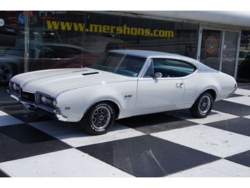 1968 oldsmobile 442 automatic 2-door coupe factory air conditioning, ps, pb