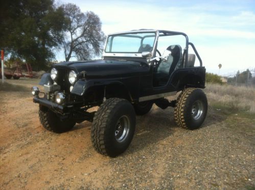 1953 cj5 jeep rock crawler custom built chevy350/sm420 36&#034; swampers  street lgl