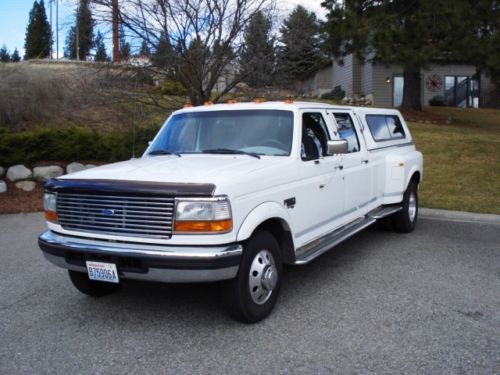 1995 ford f-350 xlt crew cab long bed 2wd dually 7.3l turbo diesel low miles