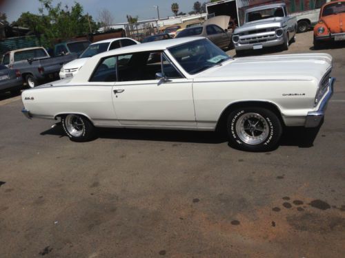 1964 chevy malibu ss, white, 327 engine, matching numbers, good condition