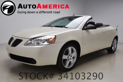 2009 pontiac g6 convertible gt 31k low miles auto trans leather clean carfax