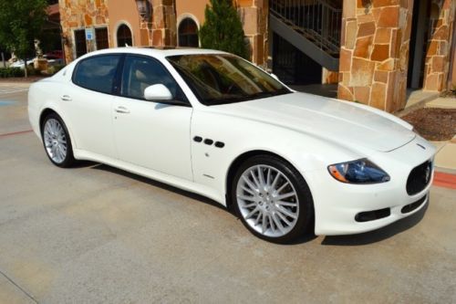 2012 quattroporte s- white on tan!! low miles!! like new!! clean carfax!! call!!