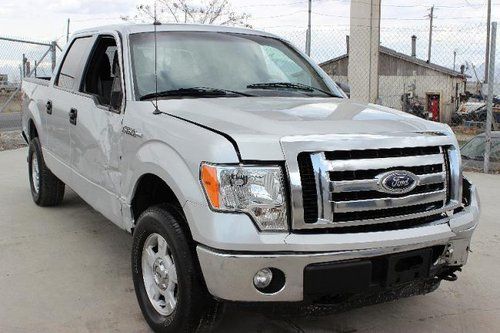 2011 ford f-150 xlt super crew 4wd damaged salvage runs! loaded export welcome!!