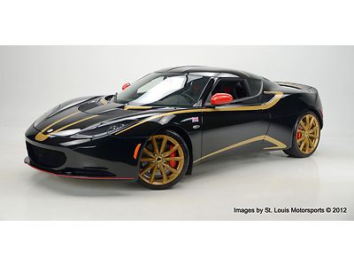 New 2012 lotus evora supercharged gp edition black gold black 6 speed manual!