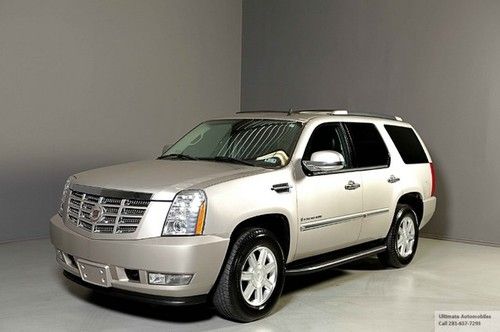 2008 cadillac escalade luxury leather heated seats capt chairs chrome wood pdc