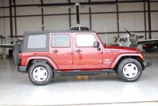 Unlimited sahara - hard top jeep - automatic - 4 door - red rock crystal