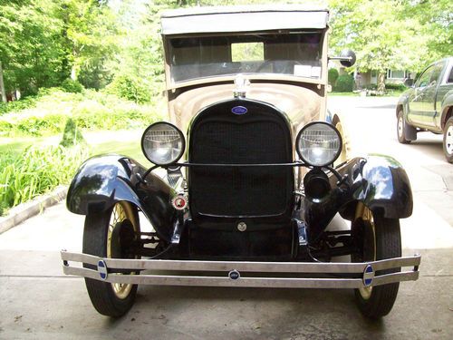 1929 model a ford hardtop pickup truck