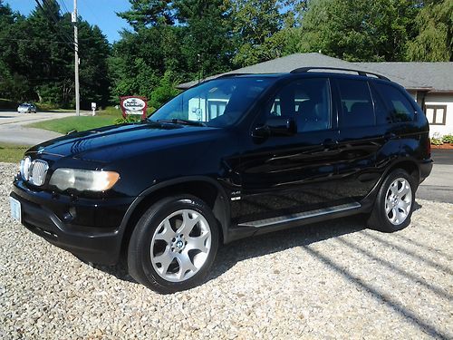 2001 bmw x5 4.4i sport utility 4-door black with black leather with navigation