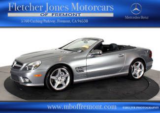 2009 silver sl550, convertible, low miles, one owner, premium i package!