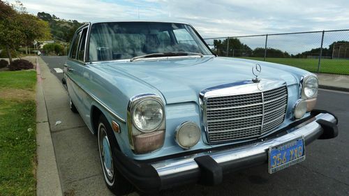 1976 mercedes benz 300d! rare pastel blue! all options! calif car from new!