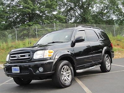 Toyota sequoia 2003 limited 4wd htd seats roof dvd low reserve price set a+