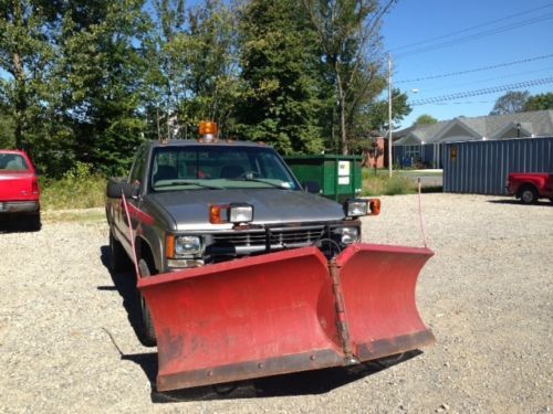 Chevy pick up with 8&#039; snow plow