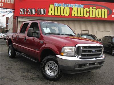 Ford f-350 super crew cab lariat 7.3 diesel 4wd 4x4 carfax certified leather