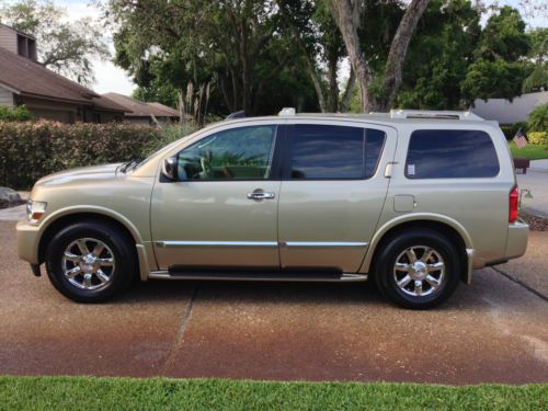 2005 infiniti qx56 sport utility, rwd, navigation, leather, one owner, low miles