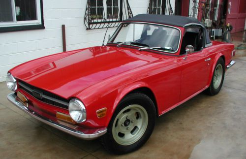 1969 triumph tr6,production #60,rust free,professionally restored,always garaged