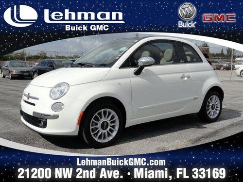 12 fiat 500c lounge leather automatic full power package very clean florida