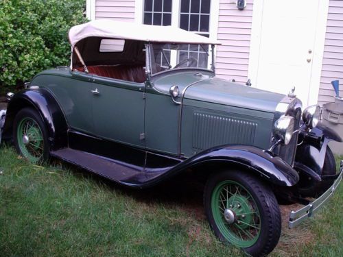 1930 ford model a roadster - older restored -