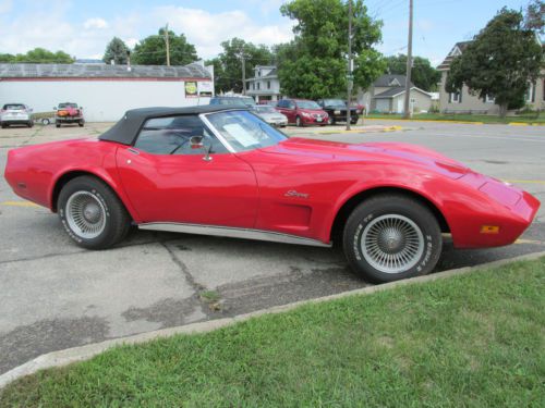1974 corvette convertible with 406 engine and m-21 4 speed transmission