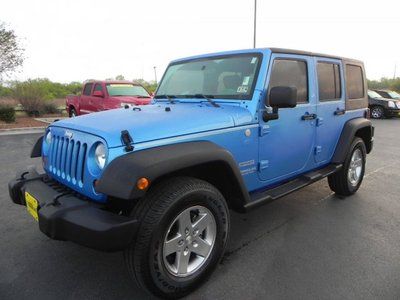 2010 jeep wrangler unlimited sport convertible 3.8l cd 4x4 power steering a/c