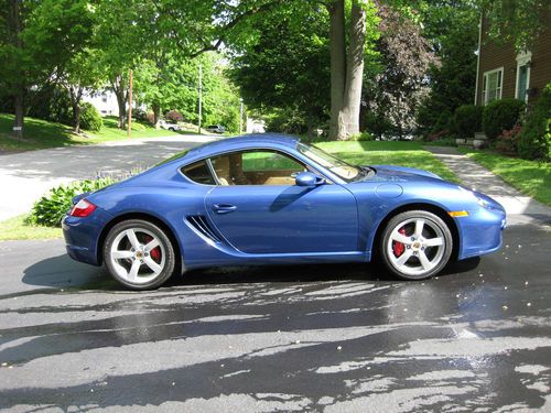 2008 porsche cayman s, extremely clean cobalt blue w/ sport chrono package