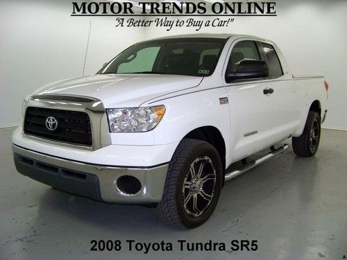 Sr5 leather 5.7 v8 double cab custom wheels bed cover 2008 toyota tundra 47k