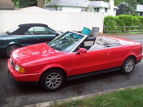 95 audi convertible, red, auto, v6, nice condition! 140k