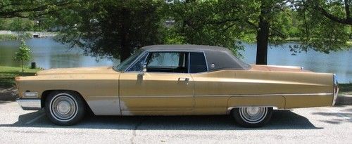 Vintage 1968 cadillac coupe deville 42,000 miles driveable