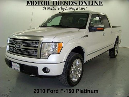 4x4 platinum navigation rearcam roof leather htd ac seats 2010 ford f150 25k