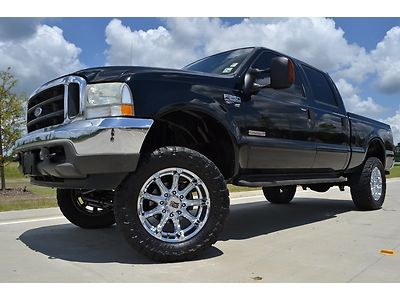 2004 ford f-250 crew cab lariat diesel fx4 lifted wheels tires